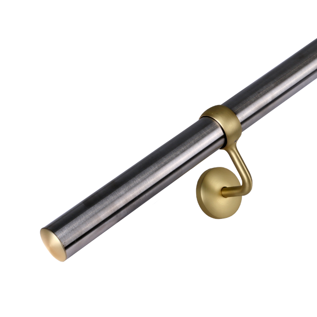 Stainless Steel Handrail Kit & Brass Handrail Brackets 3.6m X 40mm