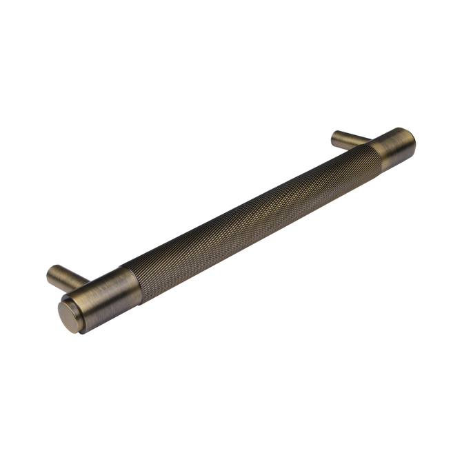 Cabinet Handle Knurled (28Cm X 20mm) - Antique Brass