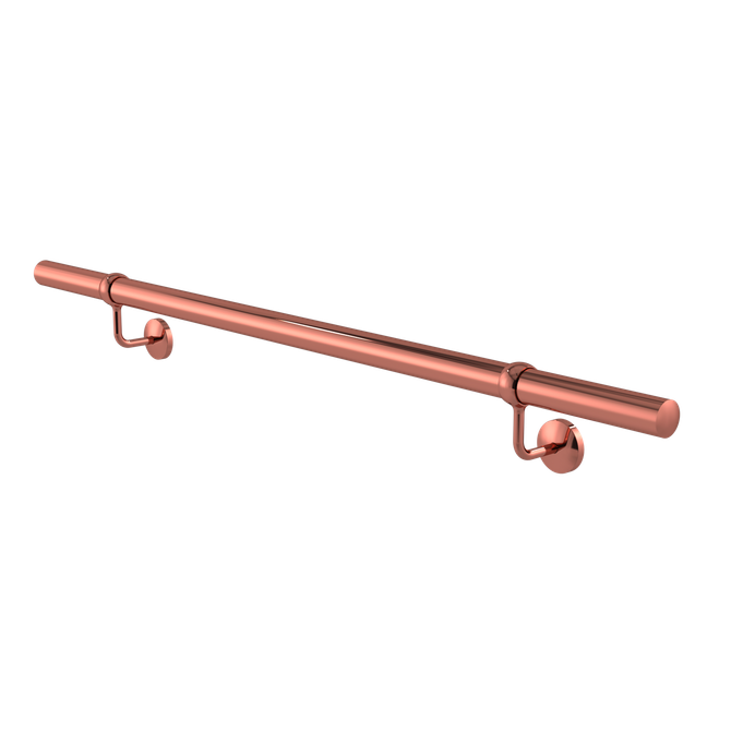 Polished Copper Handrail - Stair Handrail Kit 1.2M X 40mm