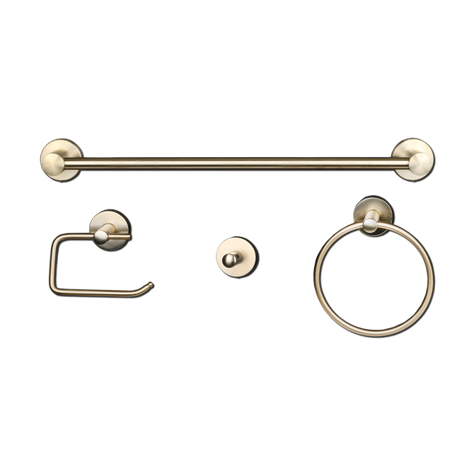Satin Brass Bathroom Accessories Set