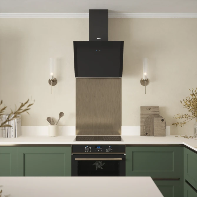 Antique Brass Kitchen Splashback - Self Adhesive 600 x 750mm
