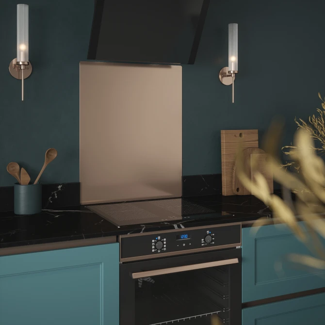 Copper Kitchen Splashback - Self Adhesive 600 x 750mm