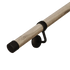 Wooden Handrail Kit 1.2m X 40mm Driftwood & Matt Black Bracket