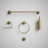 Satin Brass Bathroom Accessories Set - 5 Piece