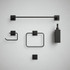 Bathroom Accessories Kit - Satin Brass - 5 Piece