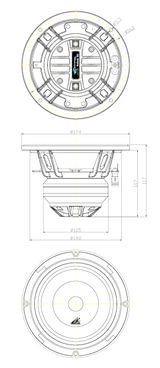 LMNT-65 6.5" Pro-Coaxial LoudSpeaker (4ohm)