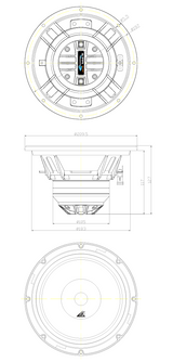 LMNT-80 8" Pro-Coaxial LoudSpeaker (4ohm)