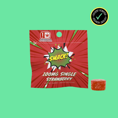 Smack -SINGLES- 100mg THC - Strawberry