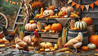 Halloween Leftovers for Your Flock