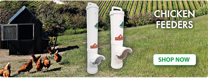 Poultry Feeders | Automatic, low waste feeders for Chickens, ducks, geese and even rabbits, Australian Made | Dine a Chook