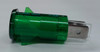 indicator light, neon, 125 volt, green, spade terminals, ring lens, 3150-4-00-57640, solico
