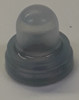 push button boot, 3/8"-32 thread, clear, apm hexseal, c1221/23 4