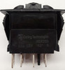 Carling V series rocker switch, double pole, on -off- on maintained, 2 dependent lamps, VJD1D66B,00001667,0330150,11721,1825-130,20534,251205,34-0207,501973,P20001200,RS-CAR-010