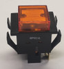 spa1a3m9, alternating action, square push button, push on push off, spst, s series, oslo, amber cap, 