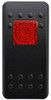 black actuator, switch cap, red square lens, Carling, VVARB00-000, 028-00026, soft black, rubber black switch cap, v series