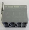 Connector Housing for V Series Rocker, 8 Terminal base, Carling, Contura, positive lock connector, VCH-08, grey connector