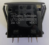 l17d1cnn1, l series, carling, amber led, on off (on), spdt, rocker switch, illuminated, double amber illuminated