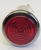 indicator light, 125 volt neon, quick connects, red cylinder ring lens, 3050-4-12-37610, solico