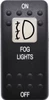 Contura 2,Carling, Actuator Fog Lights,VVA9CXX-1XX-FOGLTS, black ,white lens