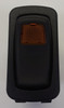 L12D1A601-ABZ00-000 Carling Momentary On-Off Illuminated L series Rocker Switch, Amber Lens,7-164-10,7-164-10gt,q7-164-10