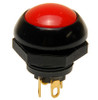 P9-113121 Otto Flush Push Button Switch, Momentary, Two Circuit, Red Button, normally open and normally closed, no, nc, spring loaded push button switch, swt000050