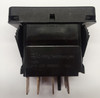 Carling V series rocker switch, double pole, on -off- on maintained, 2 dep. lamps, raised bracket, VJD1D661,00001666