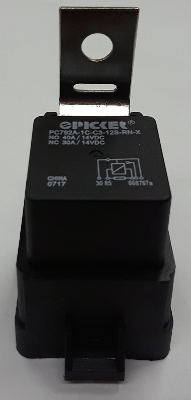 PC792A1CC312SRNX 40 amp relay with resistor, bracket, quick