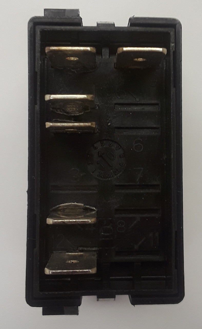 L18D1CNN1-3AAFE-1FC Double Momentary Rocker Switch with 2 Amber Leds ...