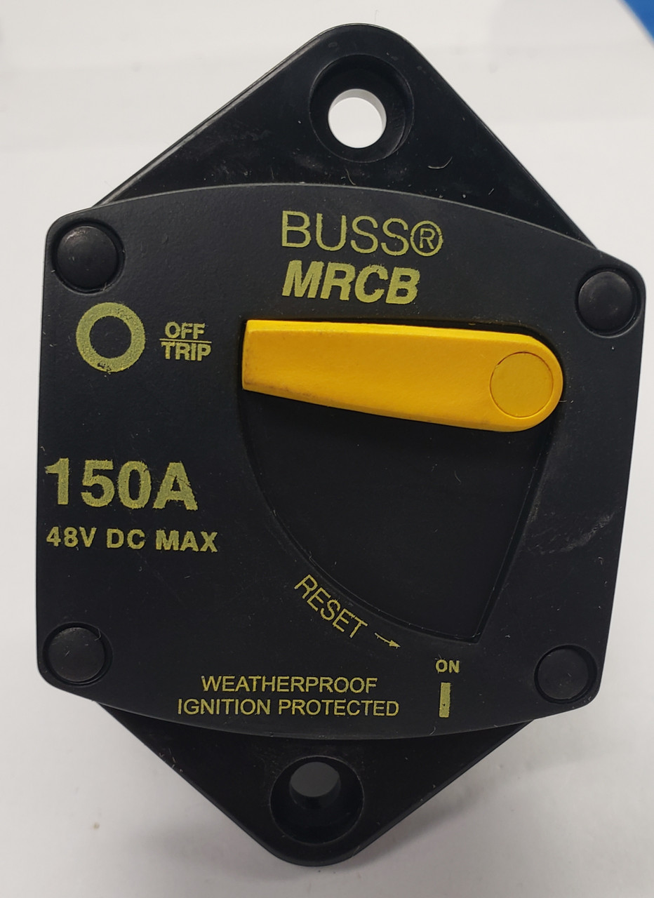 187150P-03-1 Bussmann Marine Rated 150 Amp Circuit Breaker, Switchable