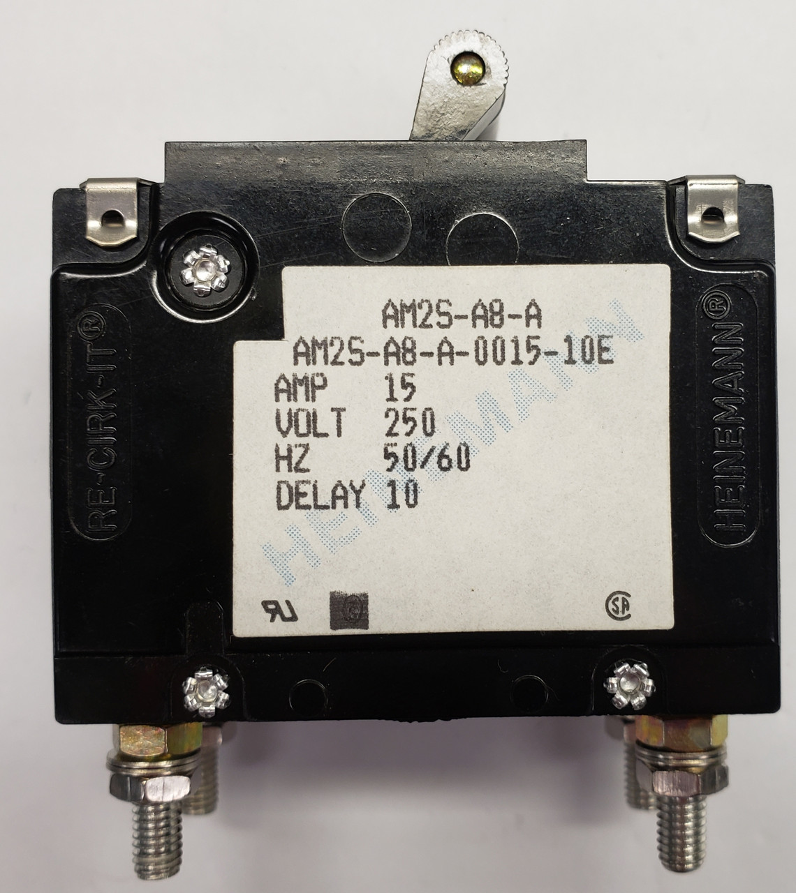 AM2SA8A001510E Eaton Heinemann 15 Amp Double Pole Circuit Breaker