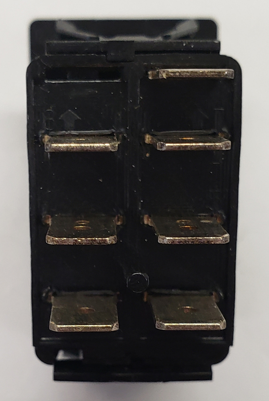 VDD12C0B Double Pole Carling V series On-On rocker switch, Single Red ...