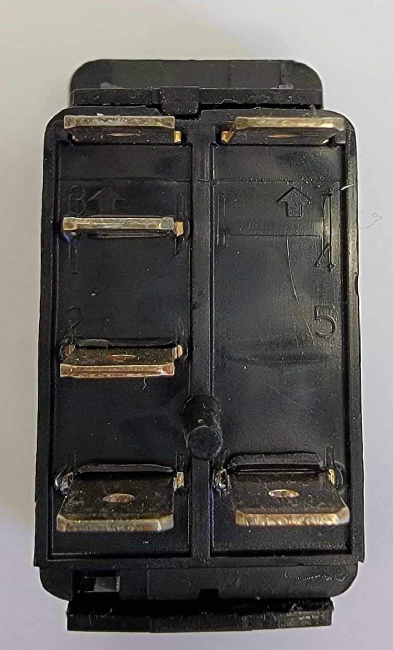 V8D1W661-00000-000 SPDT Double Momentary Rocker switch, 2 Ind Lamps ...