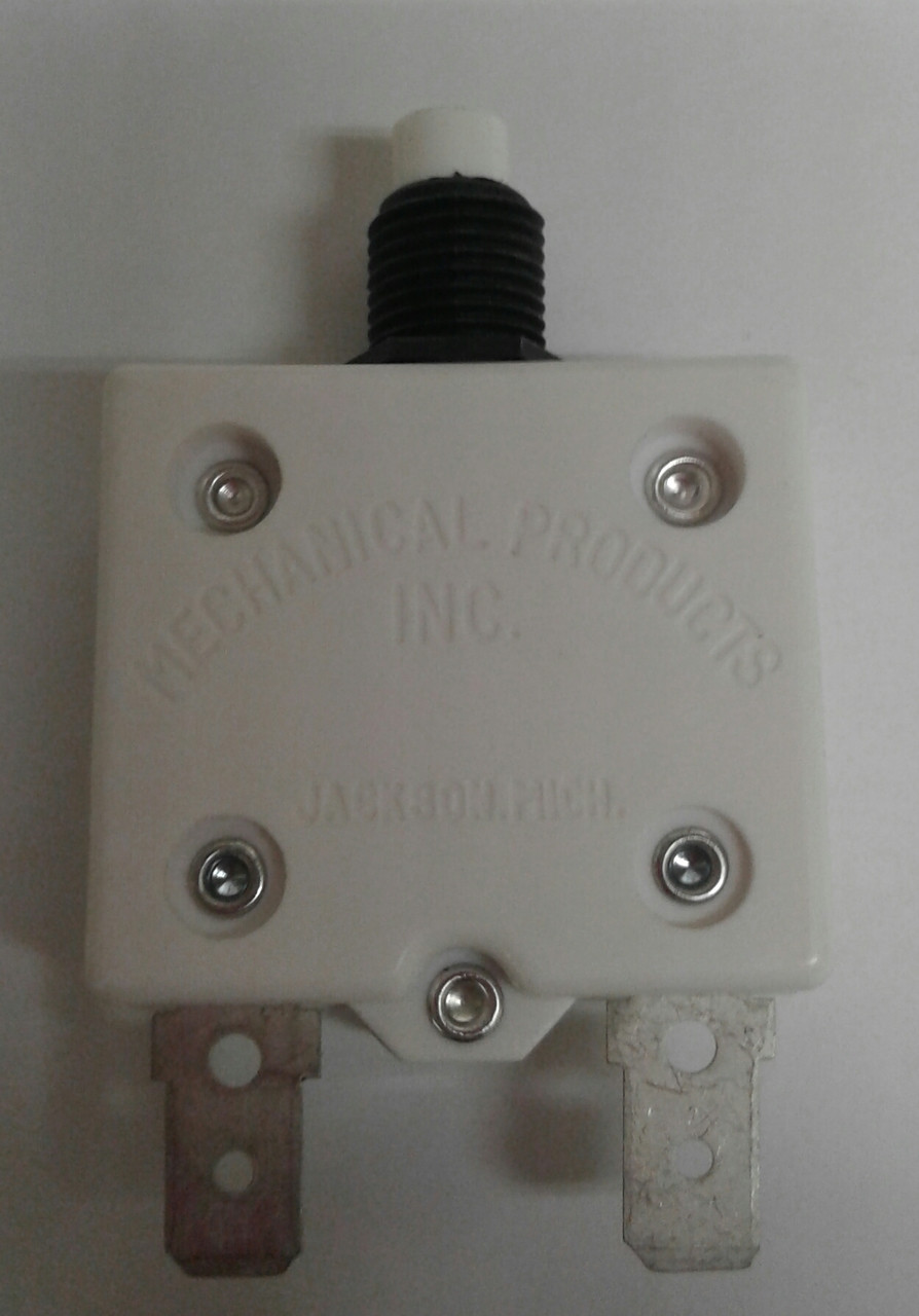 1680-037-070 Push to reset 7 amp circuit breaker, 3/8-27 bushing