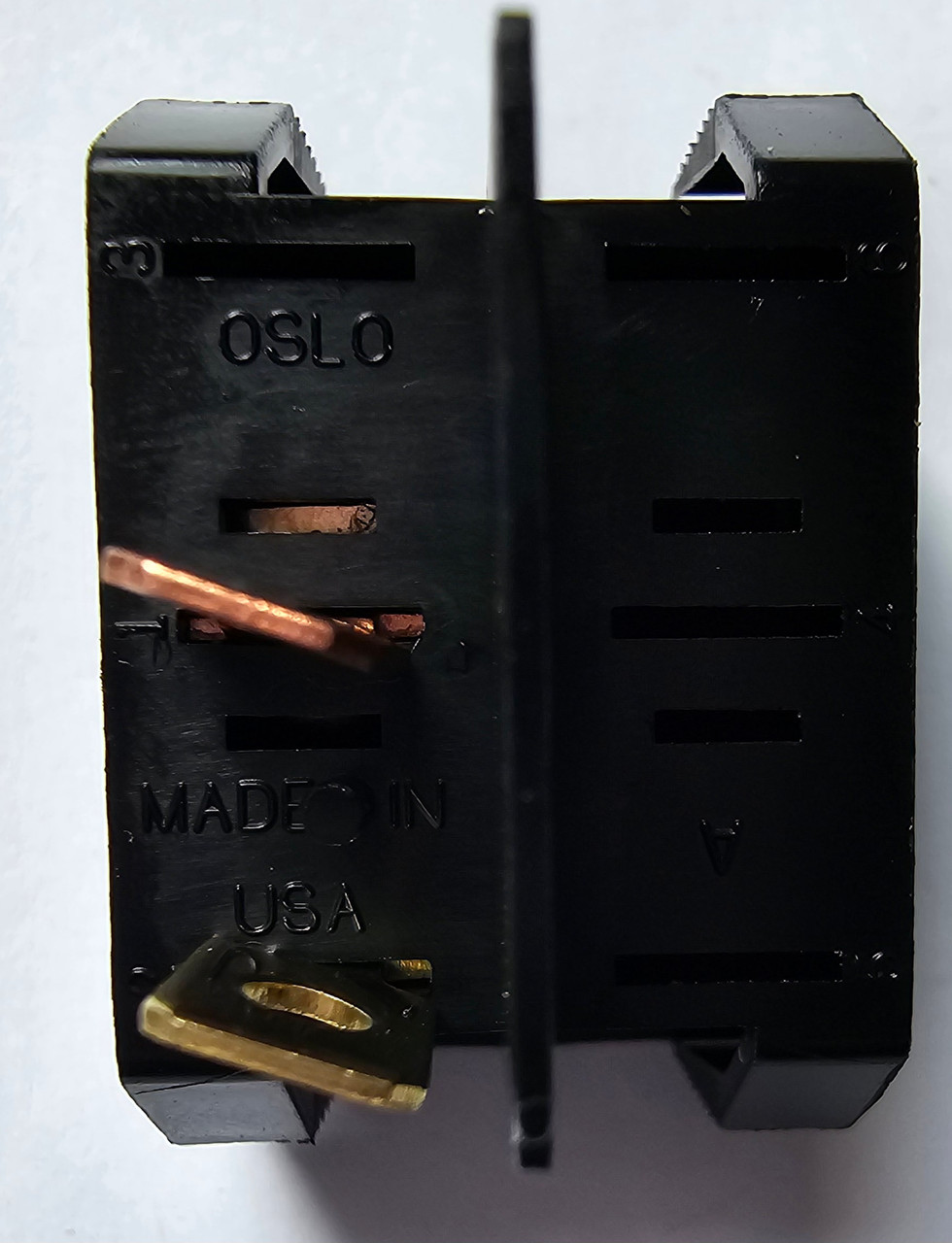 Black Square Mid Size On Off Rocker Switch,