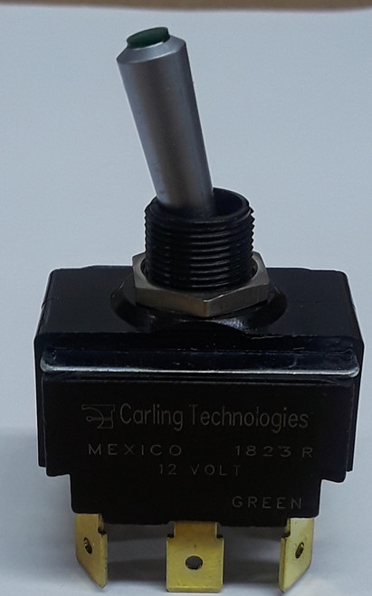 LT-2561-610-012-XAS1 Carling On-Off-On Red Lit Tip Double Pole