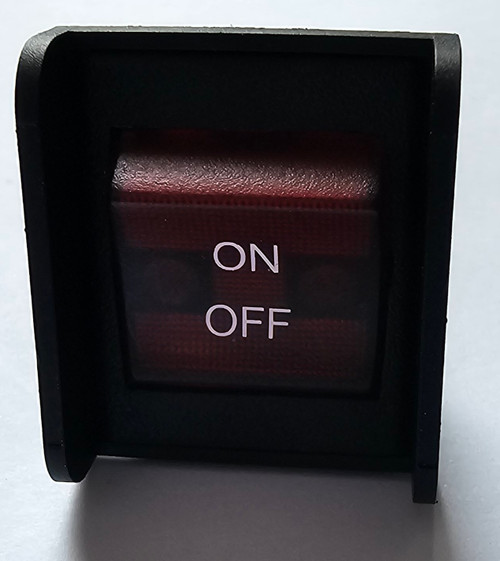 【OnOFF】DMP BLACK SQUARE QUATTR4 Black Square Mid Size On Off Rocker Switch,