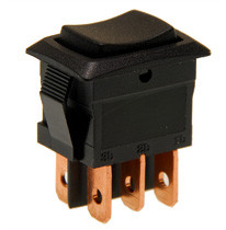 Carling Miniature Rocker Switch, OnOn 6211222100N