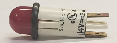 Solico 3135-4-00-57610 14 Volt Red Incandescent Indicator Lights 5 pack 
