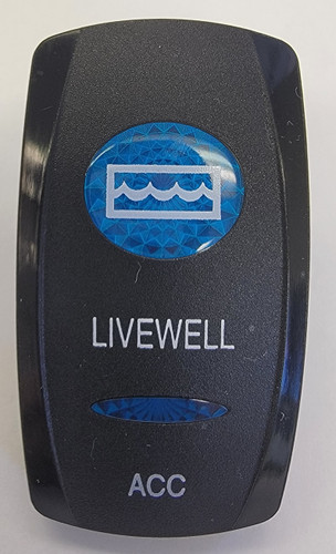 Livewell ACC Switch VVGWCXX-16R-XLW1 Carling Rocker Switch Cover with ...