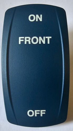 Carling V Series Blue Rocker Switch On Front Off