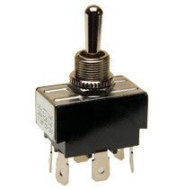 Toggle Switch Double Pole On-Off-On Quick Connects