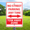 No Street Parking: 12"x 18" Aluminum Sign