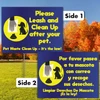 Bilingual Pet Waste Reminder 12"x18" Coroplast Sign