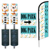 "Abstract Paw" Dog Park Station Bundle