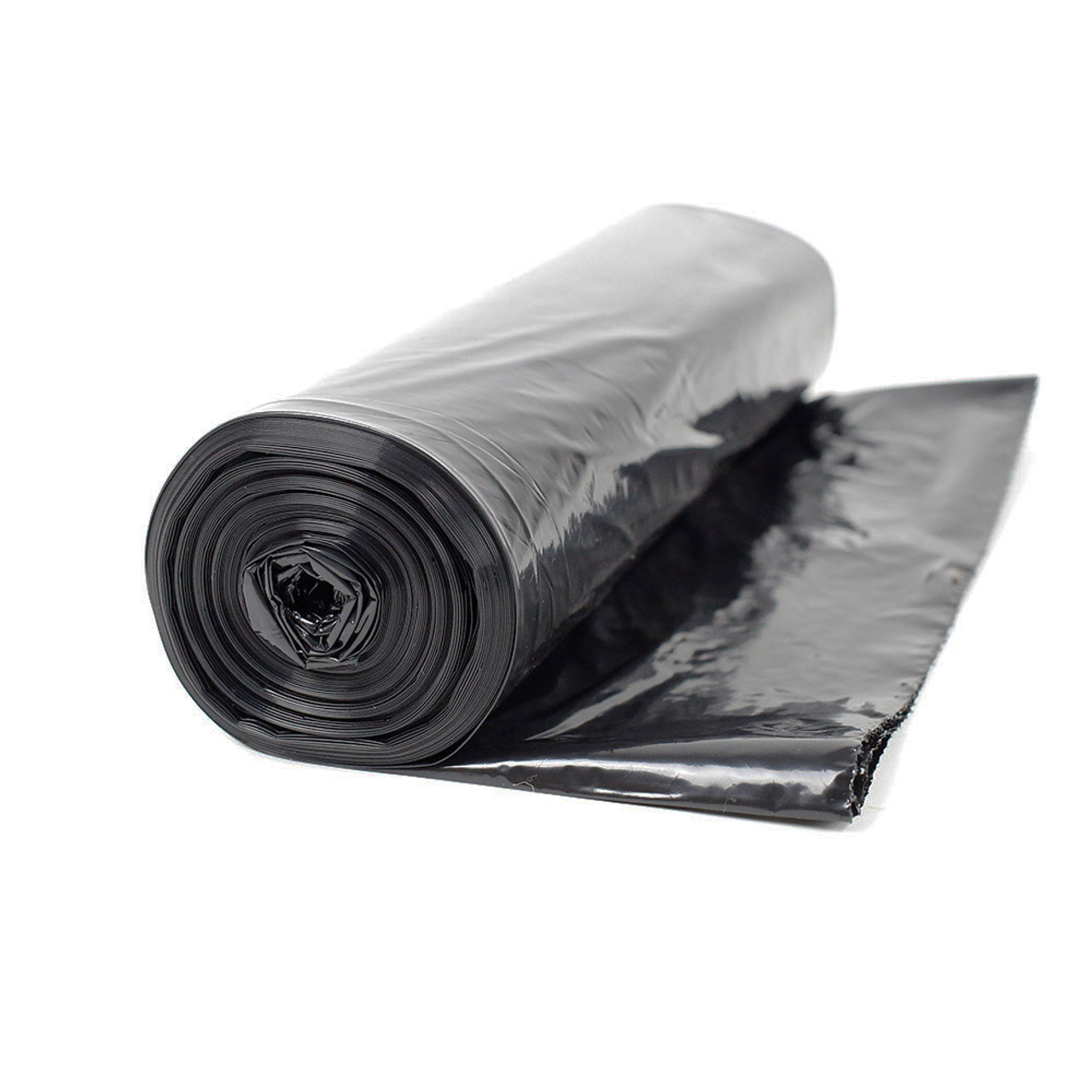 65 Gallon Trash Bags 25 Pieces Large Black Heavy Duty Can Liners Large Size  NEW