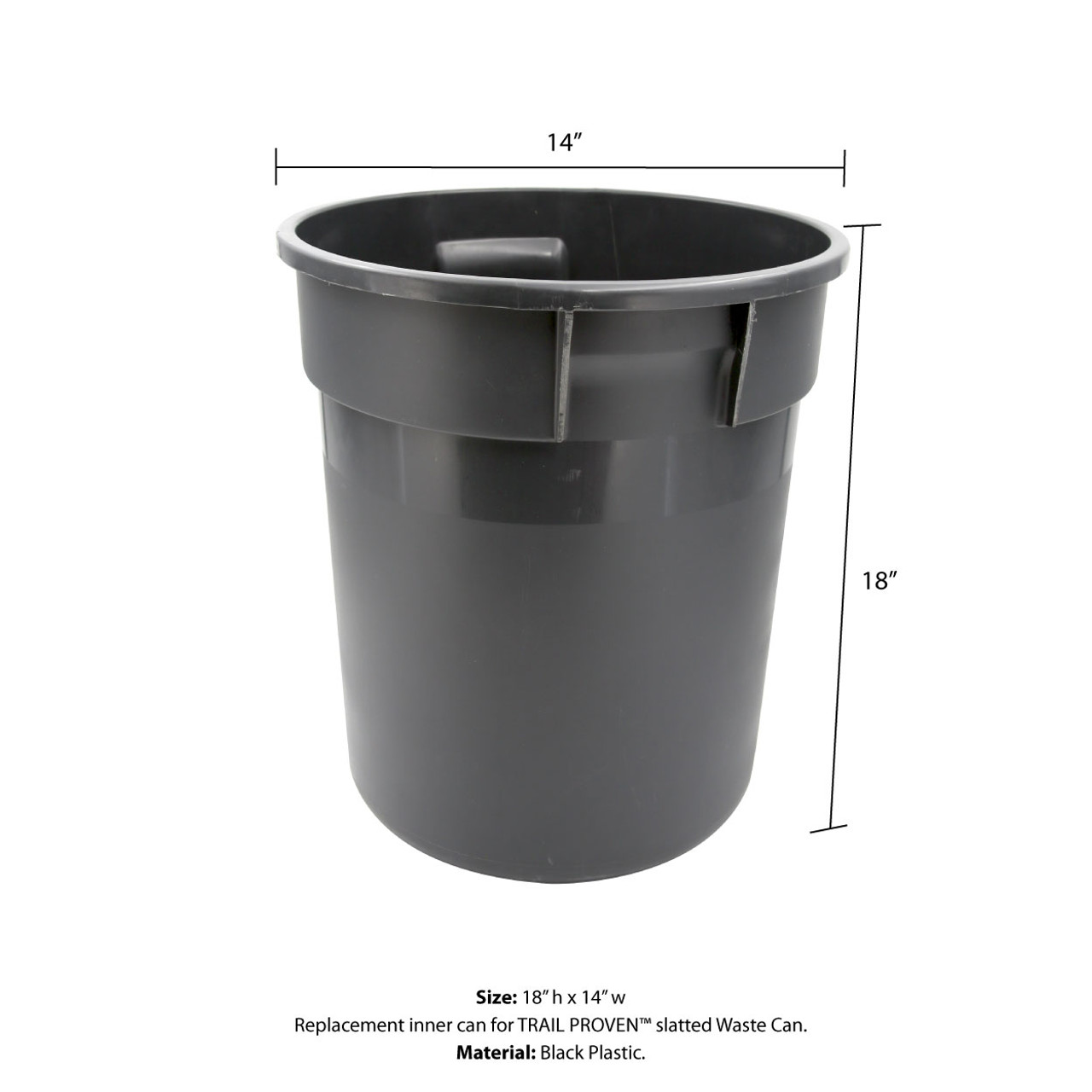TRAIL PROVEN™ WASTE CAN Replacement Plastic Inner Can