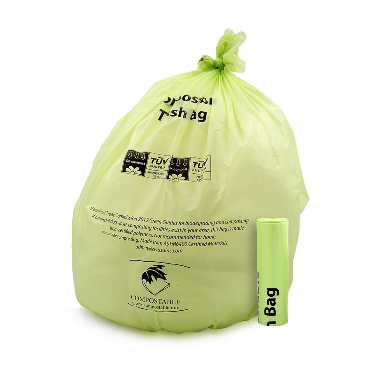 PALLET DEAL: Compostable 33" x 40" LARGE Can Liner -80 Cases = 8,000 Bags