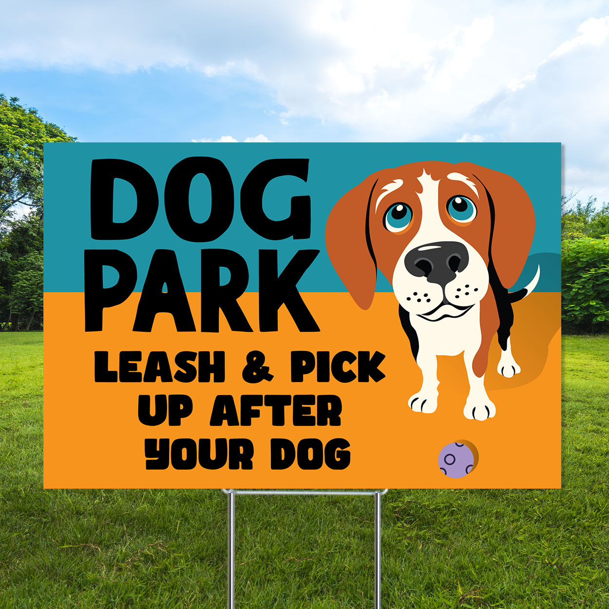 Dog Park 12x18 Coroplast Signs