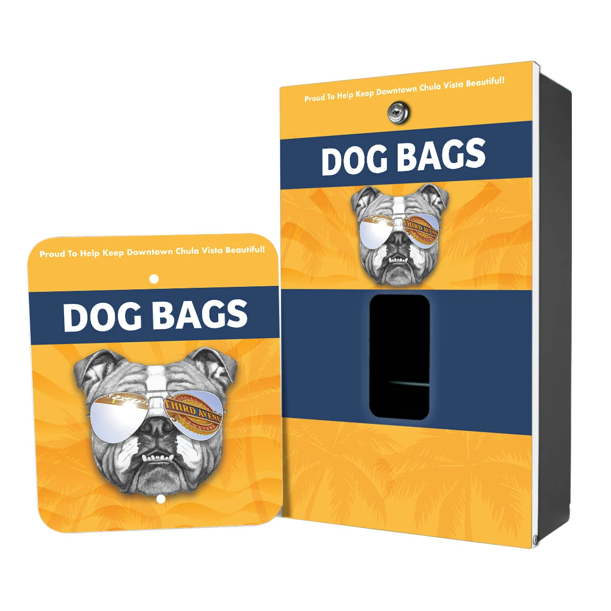 Custom Printed Dog Waste Station - You Provide Artwork