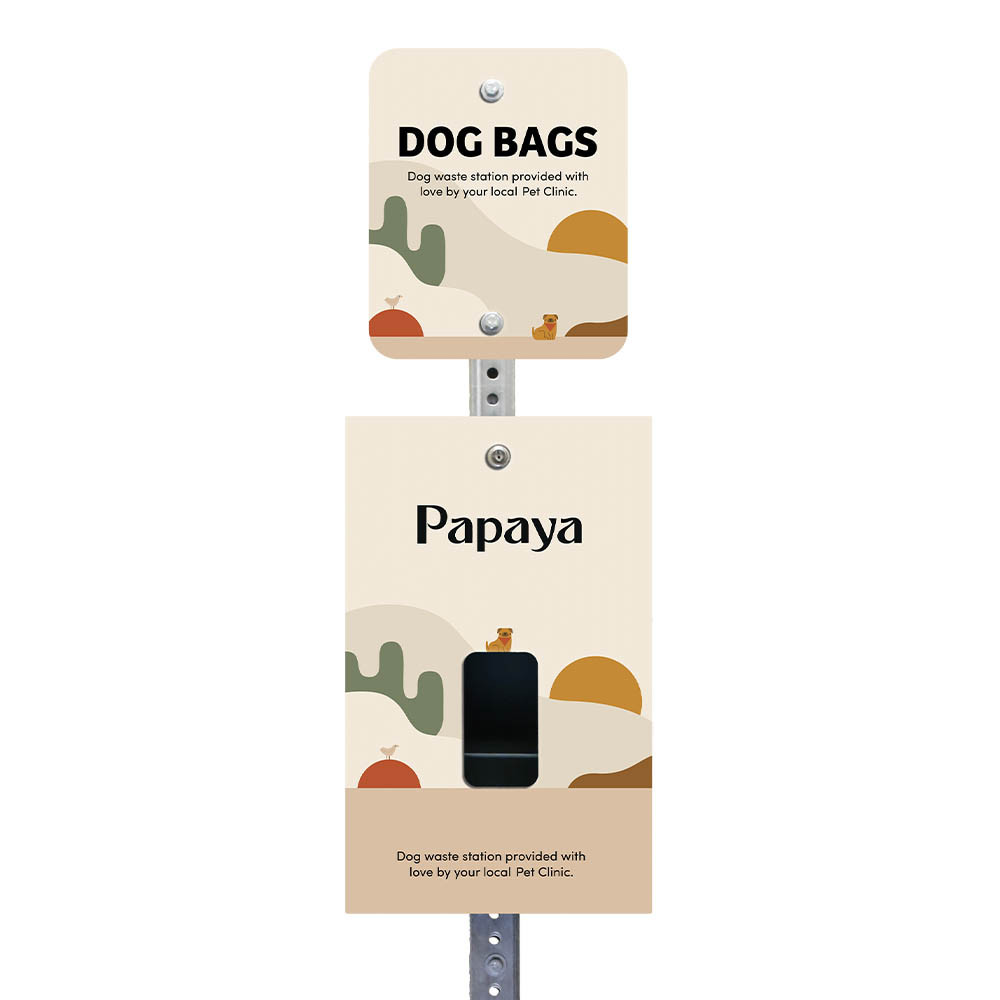 Custom Printed Dog Waste Station - You Provide Artwork